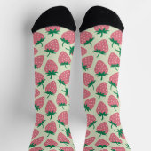 Roze Aardbei Zomer Patroon Sokken (Top)