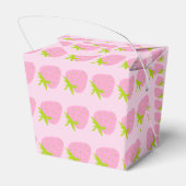 Roze Aardbeien Bedankdoosjes (Achterkant)