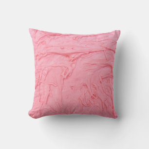 Roze Aardbeien Ijs Textuur Kussen