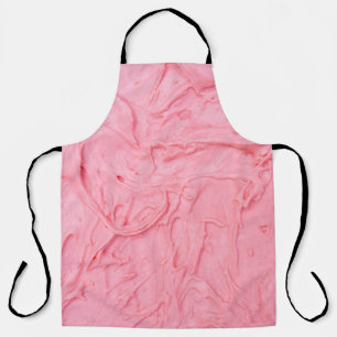 Roze Aardbeien Ijs Textuur Schort