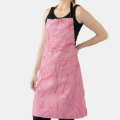 Roze Aardbeien Ijs Textuur Schort (Insitu)