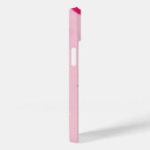 Roze aardbeien iPhone 14 hoesje (Achterkant / Rechts)