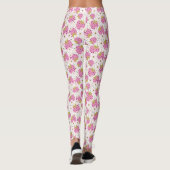 Roze aardbeien leggings (Achterkant)
