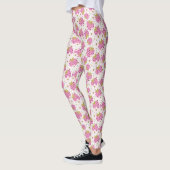 Roze aardbeien leggings (Links)