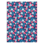 Roze aardbeien op blauw tafelkleed (Voorkant)