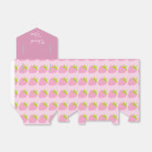 Roze Aardbeien Patroon Mooie Bedankdoosjes (Uitgevouwen)