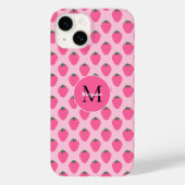 Roze Aardbeien, schattig aangepast Case-Mate iPhone Case (Achterkant)