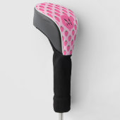 Roze Aardbeien, schattig aangepast Golfheadcover (Schuin)