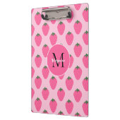 Roze Aardbeien, schattig aangepast Klembord (Links)