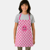 Roze Aardbeien, schattige op maat gemaakte meisjes Schort (Insitu)