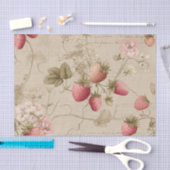 Roze Aardbeien uit het Verleden Tissuepapier (Craft)