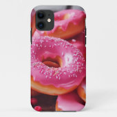 Roze aardbeiendonuts Case-Mate iPhone case (Achterkant)