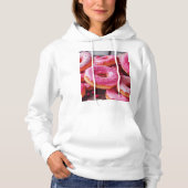 Roze aardbeiendonuts hoodie (Voorkant)