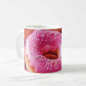 Roze aardbeiendonuts koffiemok (Voorkant links)