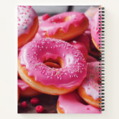 Roze aardbeiendonuts notitieboek (Achterkant)