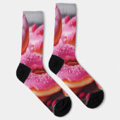 Roze aardbeiendonuts sokken (Rechts)