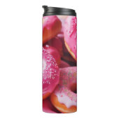 Roze aardbeiendonuts thermosbeker (Geroteerd rechts)