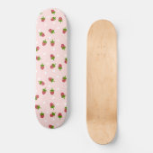 Roze aardbeienpatroongier Kawaii Persoonlijk Skateboard (Voorkant)