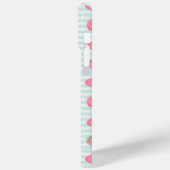 Roze aardbeienstrepen Case-Mate iPhone case (Achterkant / Links)