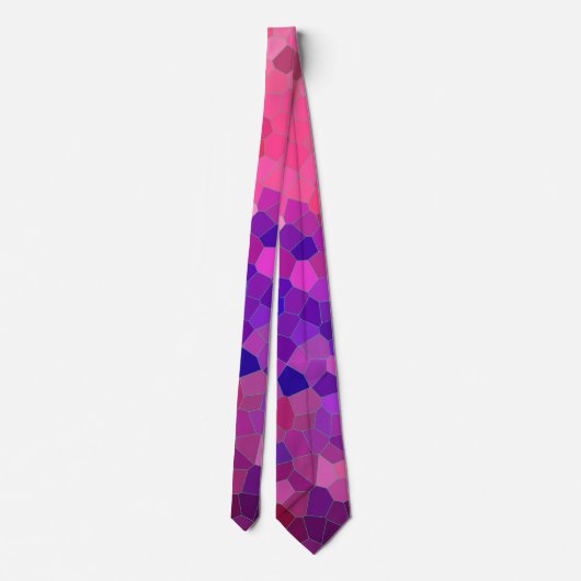 Roze aardbeimozaïekpatroon stropdas (Achterkant)