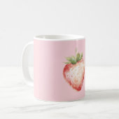 Roze Aardbeivrucht Koffiemok (Voorkant links)