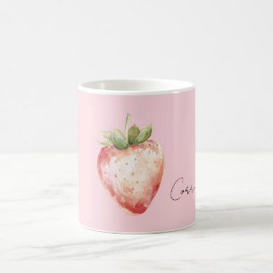 Roze Aardbeivrucht Koffiemok
