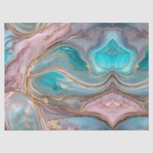 Roze Abalone Decoupage Tissue Tissuepapier (Voorkant)