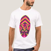 Roze Aboriginal Masker T-shirt (Voorkant)