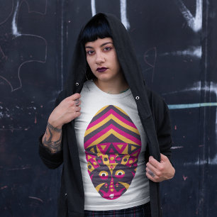 Roze Aboriginal Masker T-shirt
