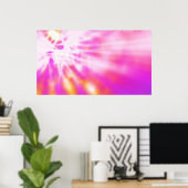 Roze Absstract fractal Art Poster Afdrukken (Thuiskantoor)