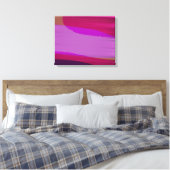Roze Abstract 707 Canvas Afdruk (Insitu (Slaapkamer))