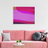 Roze Abstract 707 Canvas Afdruk (Insitu (Woonkamer))
