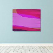Roze Abstract 707 Canvas Afdruk (Insitu (Houten vloer))