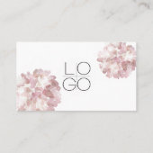 Roze Abstract Aquarel Bloemen Loyalty Kaart Visitekaartje (Achterkant)