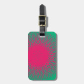 roze abstract bagagelabel (Voorkant verticaal)