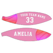 Roze Abstract Basketbal Speler Naam Team  (Panelen)