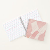 Roze Abstract Batik Notitieboek (Binnen)