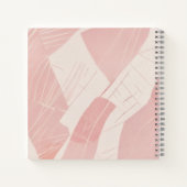 Roze Abstract Batik Notitieboek (Achterkant)