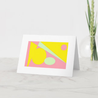 ROZE ABSTRACT BLANK WENSKAART BEDANKKAART