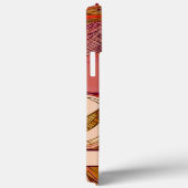 Roze Abstract Bloemenrood Gepersonaliseerd Modern Case-Mate iPhone Case (Achterkant / Rechts)