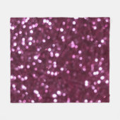 Roze abstract, bokeh onscherpte lichten. fleece deken (Voorkant (Horizontaal))