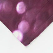Roze abstract, bokeh onscherpte lichten. fleece deken (Hoek)