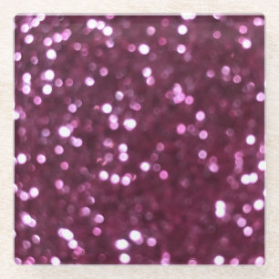 Roze abstract, bokeh onscherpte lichten. glazen onderzetter