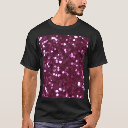 Roze abstract, bokeh onscherpte lichten. t-shirt (Voorkant)