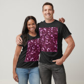 Roze abstract, bokeh onscherpte lichten. t-shirt (Unisex)