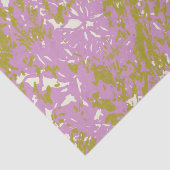 Roze Abstract botanisch ontwerp Tissuepapier (Detail)