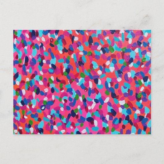 Roze Abstract Briefkaart (Voorkant)