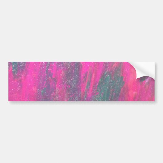 roze abstract bumpersticker (Voorkant)