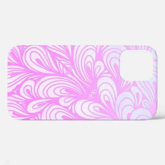  roze abstract  Case-Mate iPhone case (Achterkant (horizontaal))