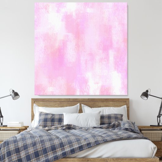 Roze Abstract Digitaal Schilderend Canvas (Insitu (Slaapkamer))